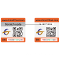 custom anti-counterfeit label  scratch off qr code barcode security sticker